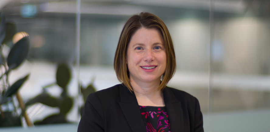 null Head shot of Ros Nairn, Financial Controller, smiling at the camera.